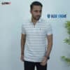 Premium blue dream half zip polo shirt (18) Premium blue dream half zip polo shirt